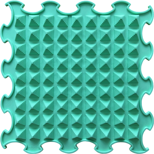 Sensory Mat Little Pyramids Sea Turquoise Подлога