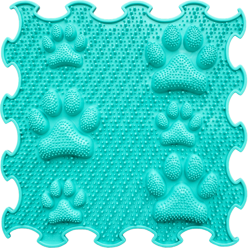 Sensory Mat Lucky Paws Sea Turquoise Подлога