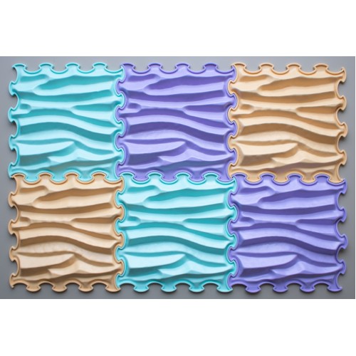 Sensory Mats "Sandy Waves" Сензорна Подлога сет 6 pcs